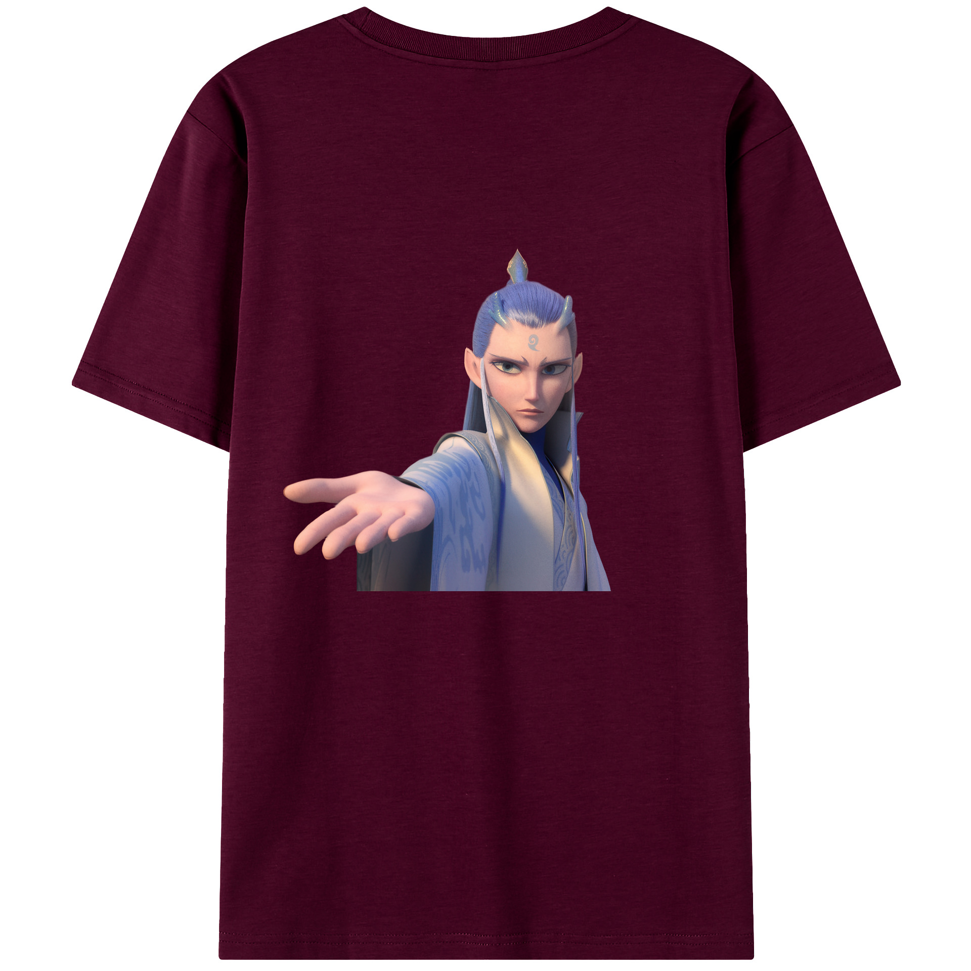 （画像用） Ne Zha 2 ナタ 魔童の大暴れ レディース半袖Tシャツ(バックプリント)